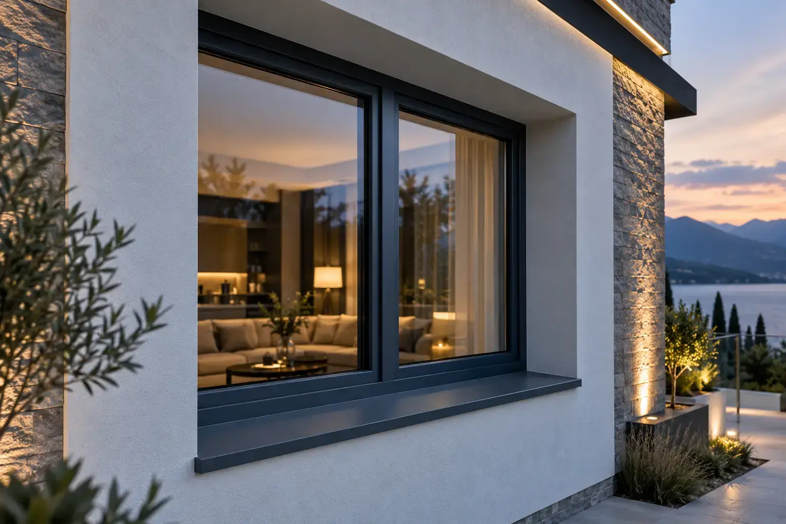 Okno Monoblock montowane w warstwie ocieplenia